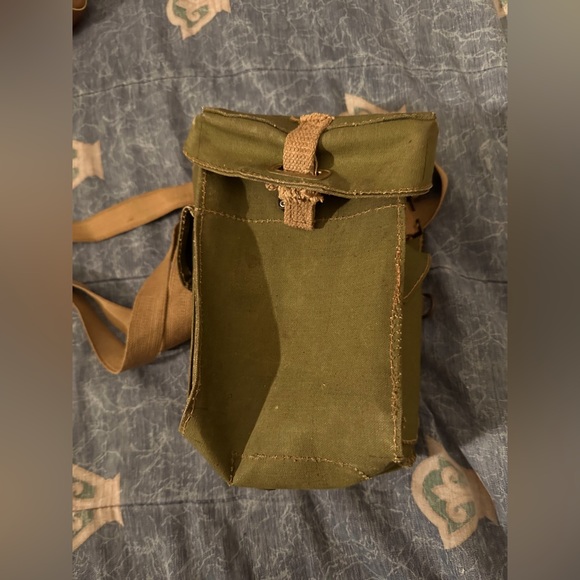 US Military Grade Canvas Bag Vintage Green Vietnam GI Ammo Green Veteran Camping - Picture 10 of 14